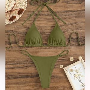 Halter Thong Triangle Bikini